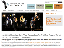 Tablet Screenshot of musiciansunlimited.com